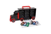 Spielzeugauto - Toi-Toys Turbo Racers Truck with 6 Pull-back Race Cars - 20034A