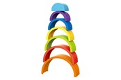 Baby Spielzeug - Toi-Toys Little Stars Baby Stacking Tower Rainbow 7pcs. - 72645A