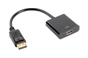 Display Kabel - Lanberg adapter - DisplayPort / HDMI - 20 cm - AD-0009-BK
