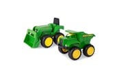 Spielzeugauto - John Deere Mini Sandbox Tractor And Dump Truck Set - 942-35874