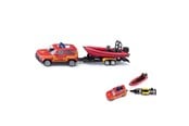 Spielzeugauto - SIKU Land Rover Defender with Boat - 313-1608