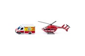Spielzeugauto - SIKU Mercedes-Benz Rescue Van and Helicopter - 313-1748