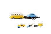 Spielzeugauto - SIKU VW T1 with Trailer and VW Beetle - 313-2567
