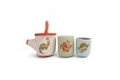 Baby Spielzeug - Filibabba Neoprene bath toys - Dino activity cups - FI-03645