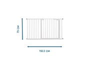 Babypflege - BabyDan Premier Safety Gate Extra Wide 126-132 cm White - 500882