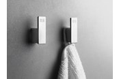 Badezimmerzubehör - Unidrain Reframe Collection towel hooks (x2) Brushed steel - 7070