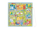 Baby Spielzeug - Goki - Wooden Magnet Maze Small Town - 58379