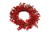 Einrichtung - NORDIC WINTER Artificial wreath Ø60 cm w/red berries - 780-091