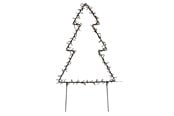 Einrichtung - NORDIC WINTER Metal christmas tree - 75 cm 130 LED lights - 780-041