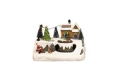 Einrichtung - NORDIC WINTER Christmas town "Treehouse Town" w/lights & music - 780-521