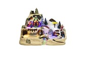 Einrichtung - NORDIC WINTER Christmas town "River Town" w/lights & music - 780-522