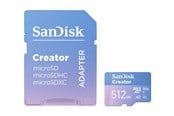 Speicherkarten - SANDISK Creator MicroSD/SD - 190MB/s - 512GB - SDSQXAV-512G-GN6MS