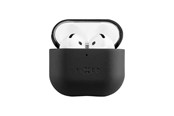 Handys - Cover & Cases - FIXED PodsLeather Case for Airpods 4/4 ANC Black - FIXLP-1473-BK