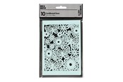 Kunst & Handwerk Ausstattung - Creativ Company - Patterned cardboard Light blue 10 pcs. - 216918