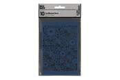 Kunst & Handwerk Ausstattung - Creativ Company - Patterned cardboard Blue 10 pcs. - 216914