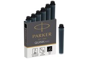 Schul-Zubehör - Parker Mini Fountain Pen Ink Refill Cartridges | Black QUINK Ink | 6 Count - 1950407