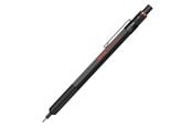 Utensilien zum Schreiben und Zeichnen - Rotring 500 Mechanical Pencil | 0.5 mm HB Lead | Black hexagonal plastic barrel and non-slip textured metal grip - 2186325