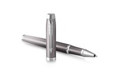 Utensilien zum Schreiben und Zeichnen - Parker IM Writing Rituals Rollerball Pen | Grey Finish with Gradient | Chrome Trims | Fine Point | Black Ink | Gift Box - 2203897