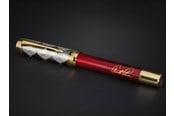 Utensilien zum Schreiben und Zeichnen - Parker | Arnold Palmer Signature Edition Fountain Pen Red Lacquer with Gold Cap & Trims Medium Solid Gold Nib Black Ink and Convertor - 2204537