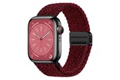 Smartwatch - Accessories - Lippa Apple Watch Nylon Strap incl. Magnetic Lock 42/44/45/46/49 mm - Red - LPAW146
