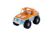 Spielzeugauto - Cavallino Toys Cavallino Jeep Orange with 2 Play Figures - 3501SF01