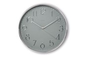 Einrichtung - Hama Corsica Wall Clock 30 cm Silver - 00185874