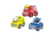 Baby Spielzeug - PLAY - Emergency Vehicles with Figures Playset 6pcs - 9449