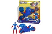 Figuren - Marvel Avengers Epic World of Action Captain America Shield-Shot Cycle 10 cm - G08895L0