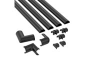 Kabelkanal / Kabelschlauch - D-LINE Trunking Kit 20x10 4x 1.0m Black - 2010B-1MKIT
