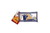 Schul-Zubehör - Euromic POKÉMON Filled MESH pencil pouch w/stationery articles:  2 triangular pencils 1 round sharpener 1 shaped eraser 1 shaped memo pad. Size of pencil pouch L 20 cm H 9.5 cm - 161708156
