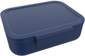Schul-Zubehör - Euromic LUNCH BUDDIES Navy Blue lunch box w/clip&divider - 088908724-21455826