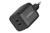 Handys - Adapter und Ladegeräte - OtterBox Standard EU Wall Charger 65W GaN - 1X USB-C 45W + 1X USB-C 20W USB-PD - black - 78-81342