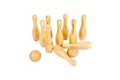 Spiele im Freien - Bigjigs - Wooden Bowling Set 12 pcs. - 37048