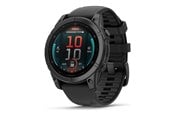 Smartwatches, Pulsuhren, Sportuhren & Schrittzähler - Garmin fēnix E - slate grey steel - sport watch with band - black - 16 GB - 010-03025-01