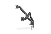 Monitorhalterung - DIGITUS DA-90395 stand - adjustable dual arms - for 2 LCD displays - matte black - DA-90395