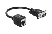 Parallele / Serielle Kabel - DeLOCK Serial Adapter DB-9 to RJ-45 - 20 cm - 63999