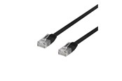 Netzwerk - Kabel - Deltaco patch cable - 30 cm - black - Schwarz - 0.3m - TP-603S-FL