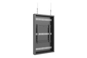Wandhalterungen, AV-Halterungen & AV-Möbel - Multibrackets M Pro Series enclosure - small - for flat panel - high brightness - black (RAL 9005) - Max 25 kg - recommended for 46" - 7350105219351