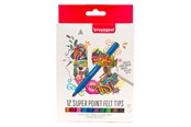 Kreativ-Spiele - Bruynzeel Super Point Felt-Tip Pen Set 12 Colors - 60224212