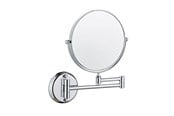 Kosmetik Spiegel - UNIQ Wall Mirror with 10x Magnification in Silver - 7023