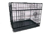 Hunde - Active Canis - Premium Schiebetür-Käfig - Schwarz - 91 x 61 x 67 - 97405