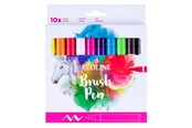 Kreativ-Spiele - Bruynzeel Ecoline Brush Pen Set Clear 10 Colors - 11509813