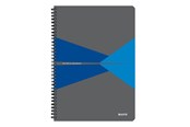 Blöcke, Formulare und Notizbücher - Leitz Office Collegeblock A4 kariert, spiralgebunden mit Karton-Einband, blau - 46471035