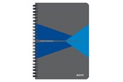 Blöcke, Formulare und Notizbücher - Leitz Office Collegeblock A5 kariert, spiralgebunden mit Karton-Einband, blau - 44581035