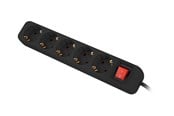 Stromkabel (Extern) - Lanberg - power strip - with circuit breaker - 2500 Watt - PS1-05F-0150-BK