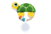 Baby Spielzeug - Chicco Turtle fabric Rattle - 300-00011560000000