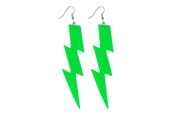 Kostüme - Boland - Earrings Flash Neon Green - 64432