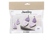 Kunst & Handwerk Ausstattung - Creativ Company - Mini Hobbyset Jewelry Earrings Purple - 977676