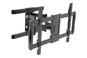 Wandhalterungen, AV-Halterungen & AV-Möbel - TECHLY mounting kit - full-motion dual arm - for curved / flat panel - black - Max 60 kg - recommended for 75" - ICA-PLB-473