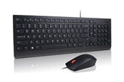 Tastaturen - Lenovo Essential Wired Combo - keyboard and mouse set - 2.5-zone layout - QWERTZ - German - black Input Device - Tastatur & Maus Set - Deutsch - Schwarz - 4X31R64414